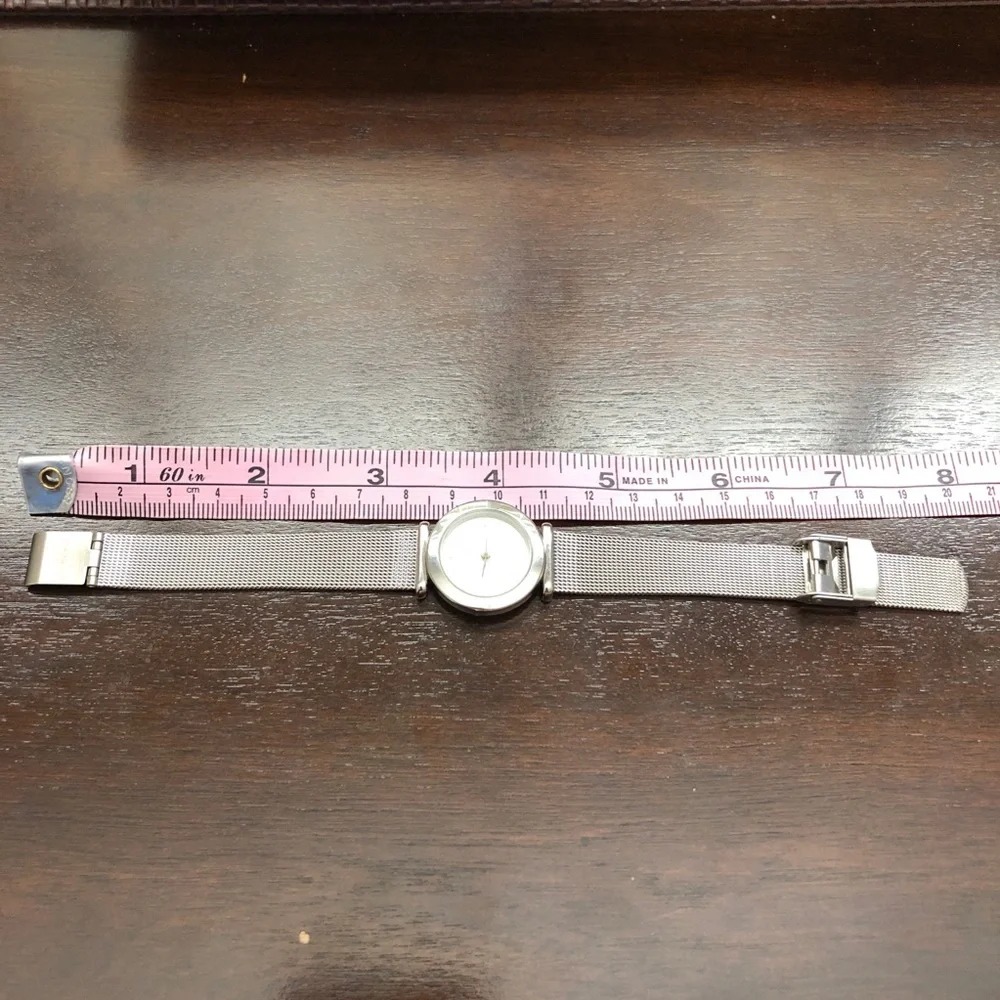 Skagen Denmark silver diamond stainless watch